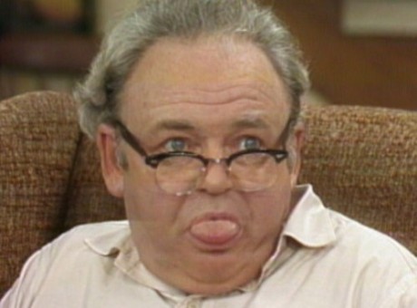 Archie Bunker fick representera den vite arbetaren som häcklade homosexuella och människor av annan rastillhörighet.
