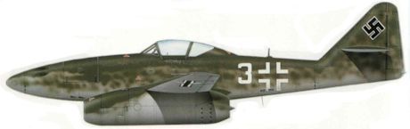 Messerschmitt Me 262, det första jetplanet i operativ tjänst.