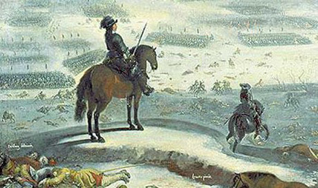 Karl X Gustav ser ut mot isen av Johan Filip Lemke.