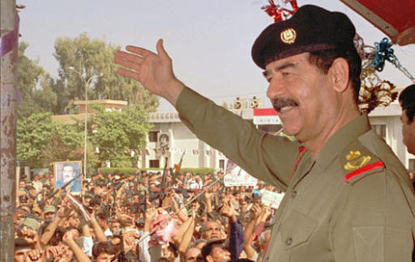 Saddam Hussein.