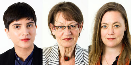 FI:s trojka - Sissela Nordling Blanco, Gudrun Schyman samt Stina Svensson.