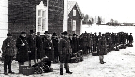 Upprorsmakarna i Mäntsälä 1932.