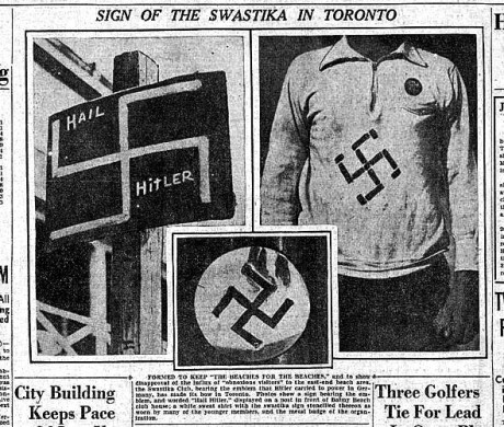 Tidningsartikel om Swastika Club.