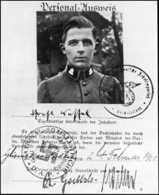 Horst Wessels medlemsbok i N.S.D.A.P.