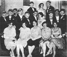 Horst Wessel med kamrater ur studentkåren Alemannia i Wien.