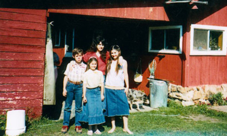 Vicki Weaver med sina barn.