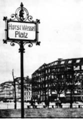 Horst Wessel Platz i Berlin.