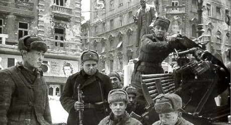 Sovjetiska ockupationssoldater i Budapest