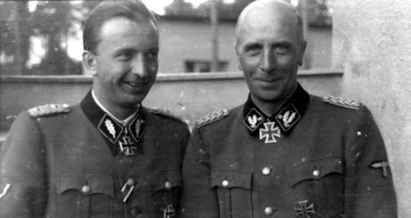 Herman Fegelein och Willhelm Bittrich i Ryssland 1942