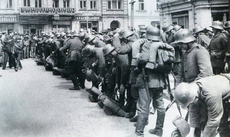Tyska trupper i Kiev, mars 1918.