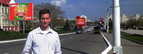 Nordfronts samhälslredaktör Henrik Pihlström på besök i Transnistrien - "landet som inte finns".