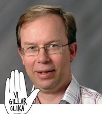 Roland Hamlin (C) uttrycker sitt stöd för Aftonbladets antirasistiska kampanj på Facebook.