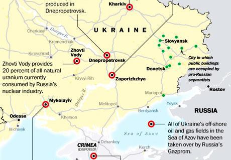 Ryska intressen i Ukraina: Bilden visar på en militärteknologisk verklighet långt bortom den politiska retorikens snäva ramar. Klicka för större bild.