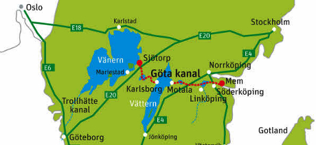 Göta Kanal räknas som Sveriges största byggnadsprojekt genom tiderna. Här begynte John Ericsson sin karriär som ung.