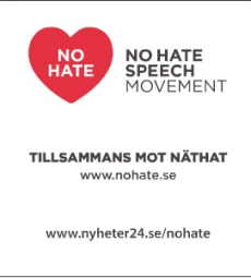 Nyheter24 driver kampanjsidan "NoHate" som ska bekämpa intolerans och kränkningar på nätet.