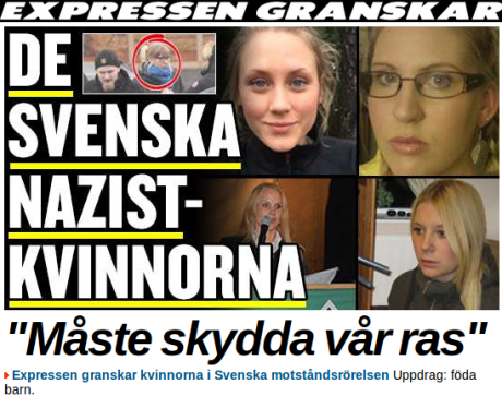 Skärmbild från Expressen.se