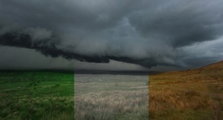 irland mörka moln