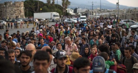 Illegala invandrare i Grekland.