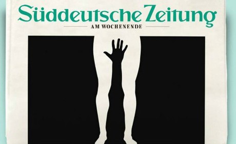 Bild i tidningen Süddeutsche Zeitung - tidningen tvingades be om ursäkt för rasism och sexism efter publiceringen