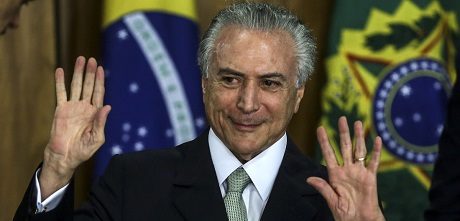 Brasiliens tillförordnade president, araben Michel Temer, anklagas redan för korruption och förräderi.